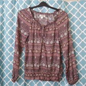 Decree Long Sleeve Blouse Size Medium